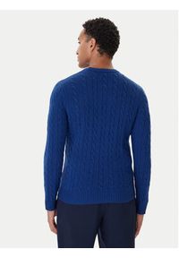 Kappa Sweter 63111DW Niebieski Regular Fit. Kolor: niebieski. Materiał: wełna #4