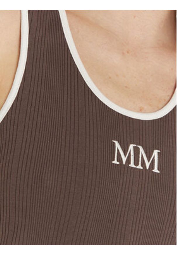 Max Mara Leisure Top Sax 2516941027 Brązowy Slim Fit. Kolor: brązowy. Materiał: bawełna