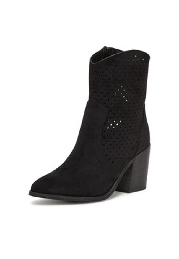 DeeZee Botki 220565-4 Czarny. Kolor: czarny. Materiał: materiał