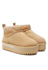 Tommy Jeans Śniegowce Tjw Suede Flatform Boot Wl EN0EN02599 Beżowy. Kolor: beżowy. Materiał: zamsz, skóra #4