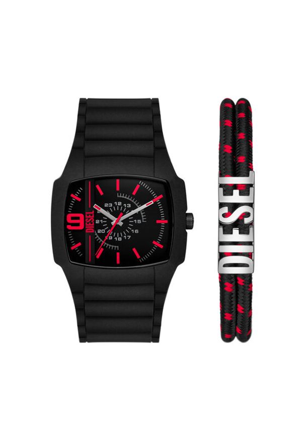 Diesel Zegarek Cliffhanger DZ2191SET Czarny. Kolor: czarny