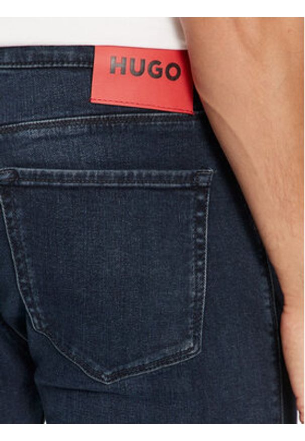 Hugo Jeansy 50522149 Granatowy Slim Fit. Kolor: niebieski