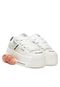 Naked Wolfe Sneakersy SLIDER Biały. Kolor: biały. Materiał: skóra #6