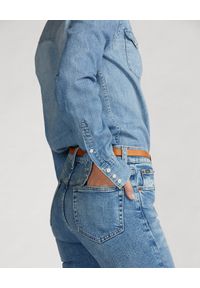 Ralph Lauren - RALPH LAUREN - Jeansowa koszula. Typ kołnierza: polo. Kolor: niebieski. Materiał: jeans. Długość rękawa: długi rękaw. Długość: długie #4