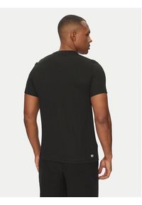Lacoste T-Shirt TH8938 Czarny Regular Fit. Kolor: czarny. Materiał: syntetyk