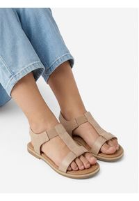 DeeZee Sandały CEO-CS166-3A Beżowy. Kolor: beżowy. Materiał: materiał #2