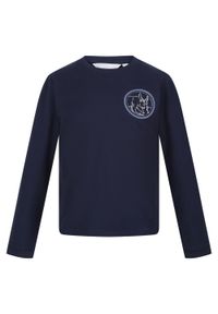 Regatta - TShirt Dziecięca Z Górą Z Długim Rękawem Wenbie III. Kolor: niebieski. Długość rękawa: długi rękaw. Długość: długie