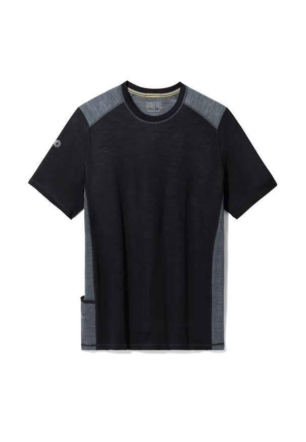 Koszulka z krótkim rękawem męska Smartwool Active Ultralite Tech Tee. Kolor: czarny. Długość rękawa: krótki rękaw. Długość: krótkie