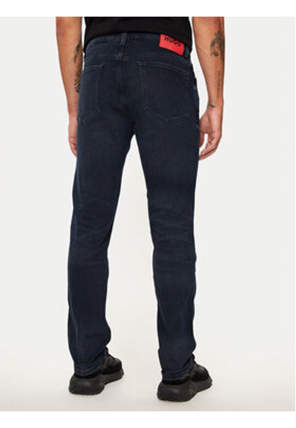 Hugo Jeansy 50522152 Granatowy Slim Fit. Kolor: niebieski