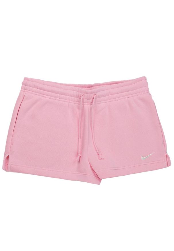 Spodenki damskie Nike Phoenix Fleece IF2132-690 - różowe. Kolor: różowy. Materiał: dresówka, bawełna, poliester