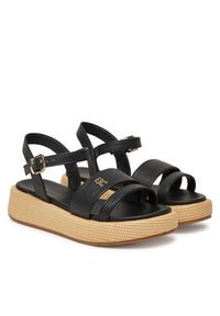 TOMMY HILFIGER - Tommy Hilfiger Espadryle T3A2-33793-0326 S Czarny. Kolor: czarny. Materiał: skóra #3