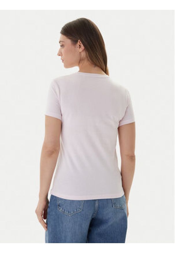 Guess T-Shirt W1YI1B I3Z14 Różowy Regular Fit. Kolor: różowy. Materiał: bawełna