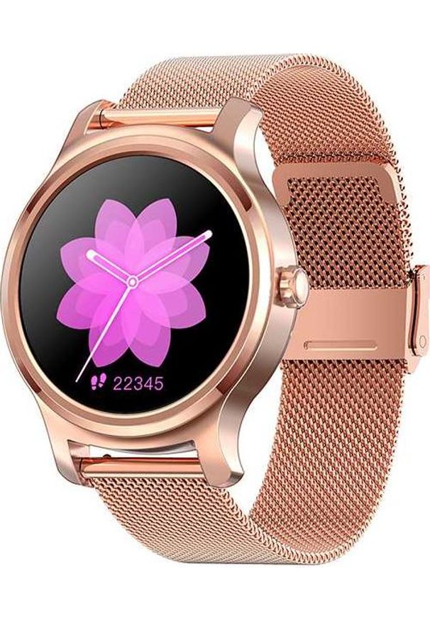 Smartwatch Roneberg HR2 Różowe złoto (HR2 P). Rodzaj zegarka: smartwatch. Kolor: różowy, złoty, wielokolorowy