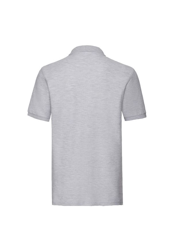 FRUIT OF THE LOOM - Męska Koszulka Polo Premium. Typ kołnierza: polo. Kolor: szary