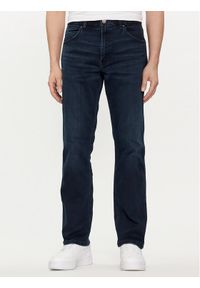 Wrangler Jeansy Greensboro 112350742 Granatowy Straight Fit. Kolor: niebieski