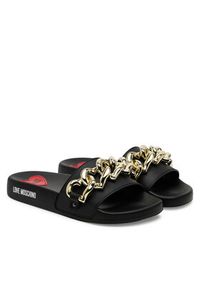 Love Moschino - LOVE MOSCHINO Klapki JA28132G1MI16000 Czarny. Kolor: czarny #3