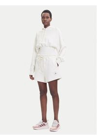 Adidas by Stella McCartney - adidas by Stella McCartney Szorty sportowe True Casuals JX6786 Beżowy Loose Fit. Kolor: beżowy. Materiał: bawełna #4