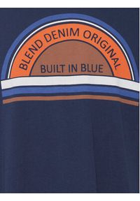 Blend T-Shirt 20715022 Granatowy Regular Fit. Kolor: niebieski. Materiał: bawełna