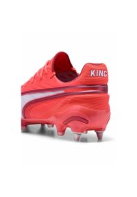 Puma - Buty piłkarskie KING ULTIMATE MxSG PUMA Glowing Red White Fire. Kolor: biały, czerwony, wielokolorowy. Szerokość cholewki: normalna. Sport: piłka nożna
