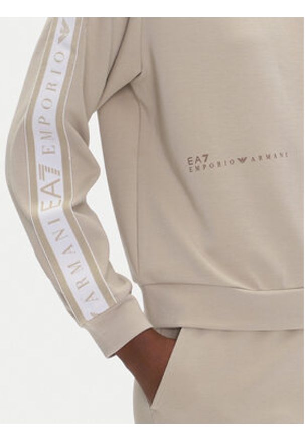 EA7 Emporio Armani Dres 7W000283 AF12501 U6155 Beżowy Regular Fit. Kolor: beżowy. Materiał: syntetyk