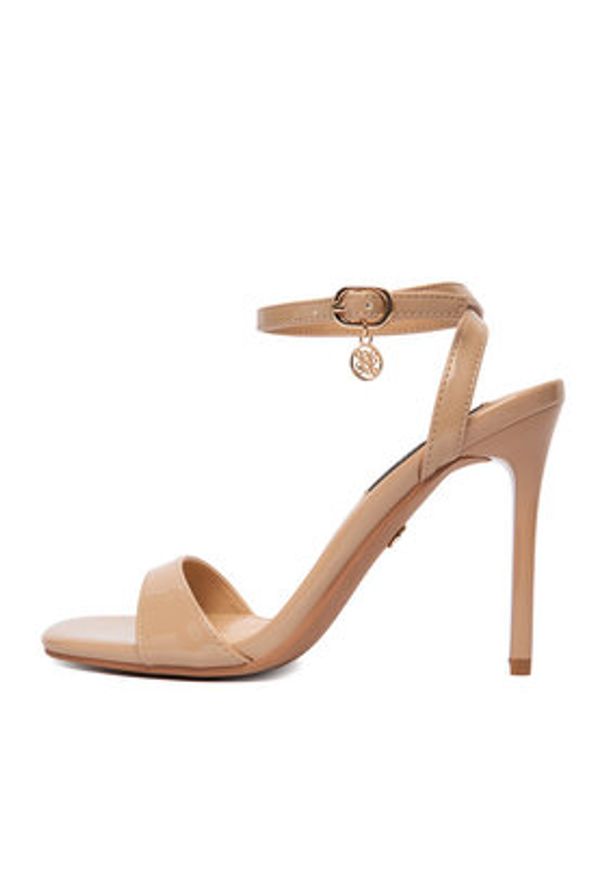 Nine West Sandały CEO-CR436-T8637 Beżowy. Kolor: beżowy. Materiał: materiał
