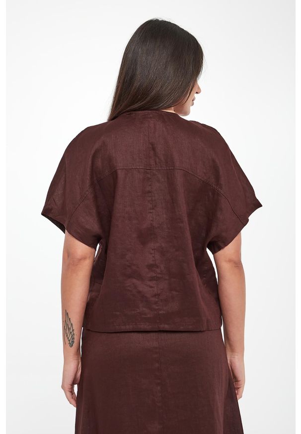 Ecoalf - Bluzka damska lniana Dora ECOALF. Materiał: len