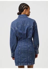 Wrangler - DAMSKA SUKIENKA JEANSOWA WRANGLER DARTED SKIRT DRESS SAPPHIRE TRACE 112370802. Materiał: jeans #3