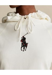 Ralph Lauren - RALPH LAUREN - Biała bluza z jeźdźcem Relaxed fit. Typ kołnierza: polo, kaptur. Kolor: biały. Materiał: bawełna. Długość rękawa: długi rękaw. Długość: długie #2