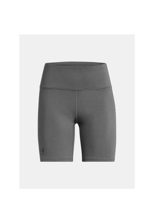 Spodenki treningowe damskie Under Armour Rival 7in Short. Kolor: szary. Długość: krótkie
