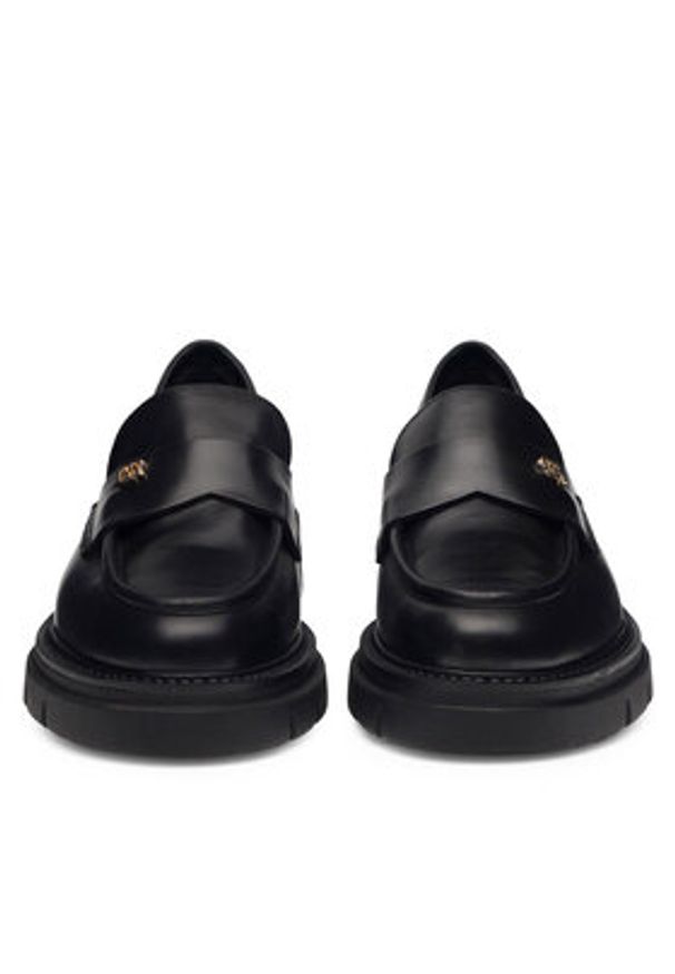 Gino Rossi Loafersy GRACE-I23-26372PE Czarny. Kolor: czarny. Materiał: skóra