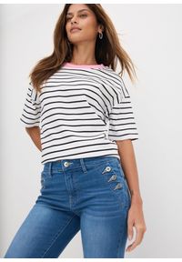 bonprix - Dżinsy Bootcut, mid waist, bawełna organiczna. Kolor: niebieski #3