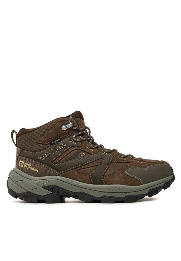 Jack Wolfskin Trekkingi Vojo Tour Lt Texapore Mid M A62074 Brązowy. Kolor: brązowy. Materiał: skóra. Sport: turystyka piesza