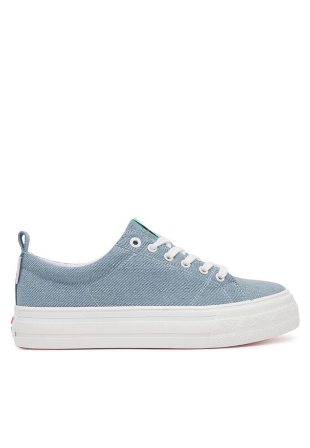 Roxy Tenisówki V12908 Niebieski. Kolor: niebieski. Materiał: materiał