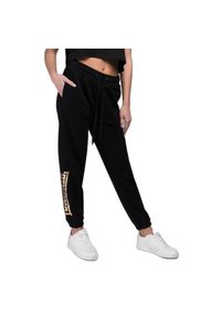 Damskie spodnie dresowe Lonsdale Kerrysdale. Kolor: żółty, czarny, wielokolorowy. Materiał: dresówka. Długość: długie #1