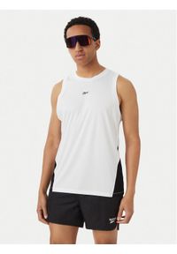 Reebok Tank top Mikołaj RK25878CCM Biały Regular Fit. Kolor: biały. Materiał: syntetyk #1