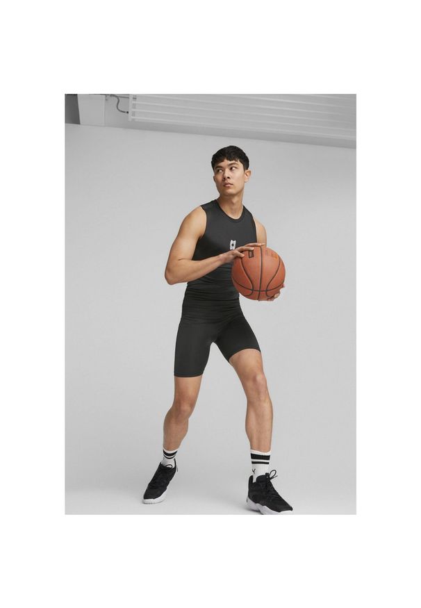 Puma - Męski top bez rękawów do koszykówki Hoops Team PUMA Black. Kolor: czarny. Długość rękawa: bez rękawów. Sport: koszykówka