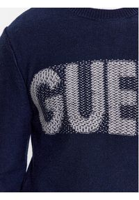 Guess Sweter M3BR50 Z38V2 Granatowy Regular Fit. Kolor: niebieski. Materiał: syntetyk #5