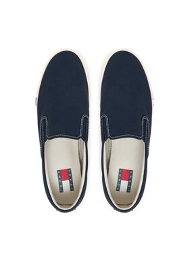 Tommy Jeans Tenisówki Archive Vulc. Y2K Slip On EM0EM01675 Granatowy. Zapięcie: bez zapięcia. Kolor: niebieski. Materiał: materiał