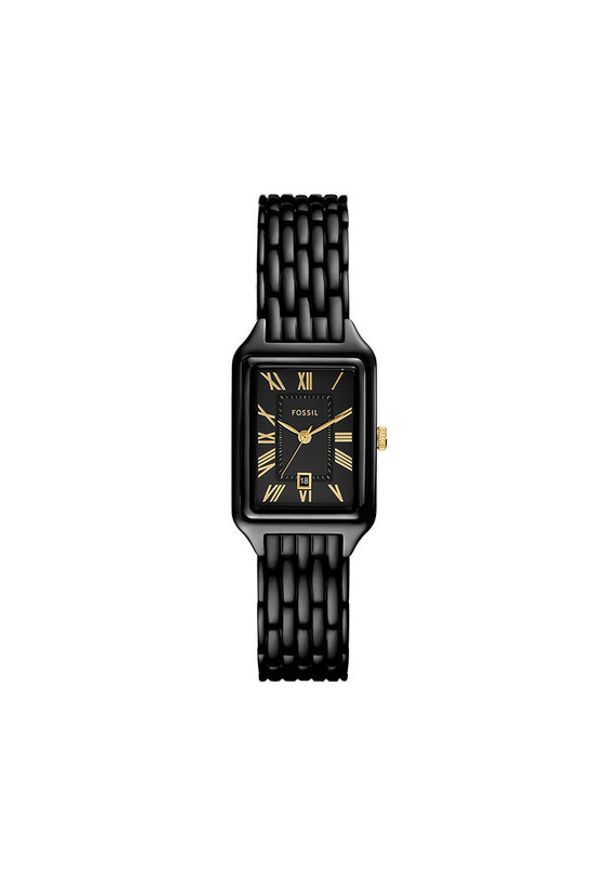 Fossil Zegarek Raquel ES5385 Czarny. Kolor: czarny