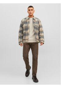 Jack & Jones - Jack&Jones Bluza Bradley 12249341 Beżowy Relaxed Fit. Kolor: beżowy. Materiał: syntetyk #7