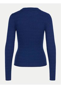 Pieces Sweter Crista 17115047 Granatowy Slim Fit. Kolor: niebieski. Materiał: syntetyk #8