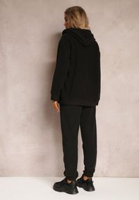 Renee - Czarny Komplet Dresowy 2-częściowy z Bluzą i Spodniami Bennila. Kolor: czarny. Materiał: dresówka #4