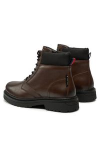 Tommy Jeans Trapery Tjm Lace Up Boot EM0EM01446 Brązowy. Kolor: brązowy. Materiał: skóra