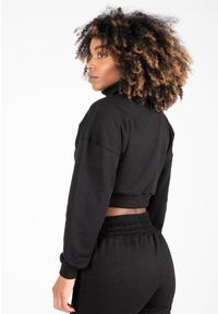 GORILLA WEAR - Ocala Cropped Bluza z zamkiem błyskawicznym do połowy - Czarny. Kolor: czarny. Sport: fitness