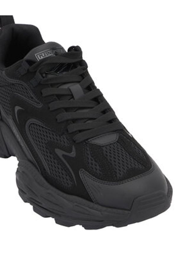 Plein Sport Sneakersy SAFS USC0931 STE003N Czarny. Kolor: czarny. Materiał: materiał