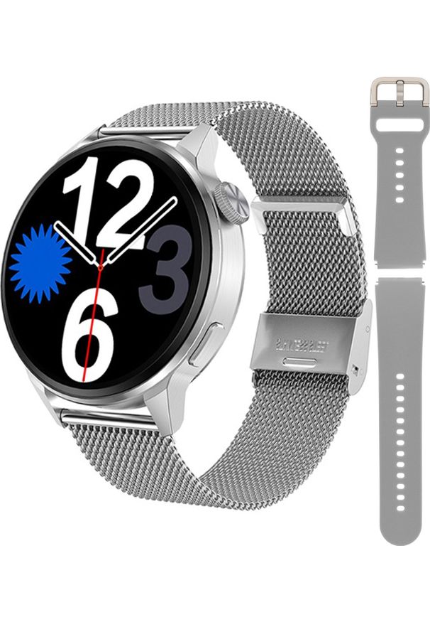 Smartwatch Hagen HC13.111.1411.5312 Srebrny. Rodzaj zegarka: smartwatch. Kolor: srebrny