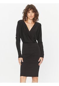 Sukienka koktajlowa Marciano Guess. Kolor: czarny. Styl: wizytowy