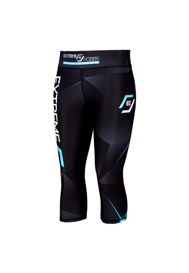 Legginsy fitness damskie EXTREME HOBBY MT SPORT 3/11. Kolor: niebieski. Materiał: poliester, elastan. Sport: fitness