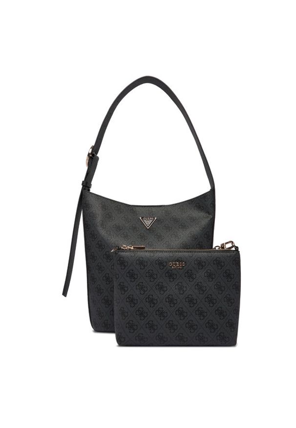 Guess Torebka Meridian II HWSG69 74040 Szary. Kolor: szary. Materiał: skórzane