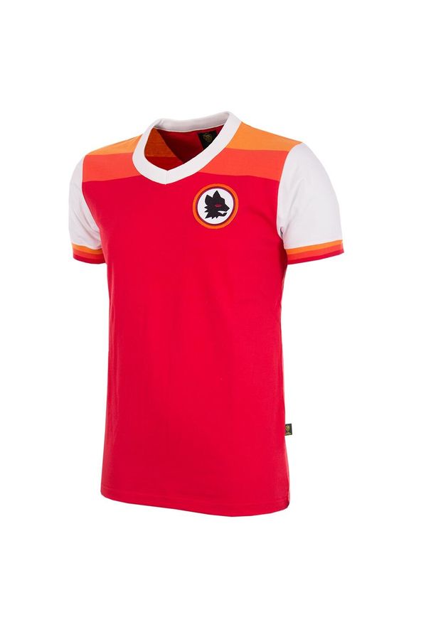COPA FOOTBALL - Koszulka retro piłkarska dla dorosłych - AS Roma 1978-79 - Czerwona. Kolor: czerwony. Sezon: lato. Sport: piłka nożna